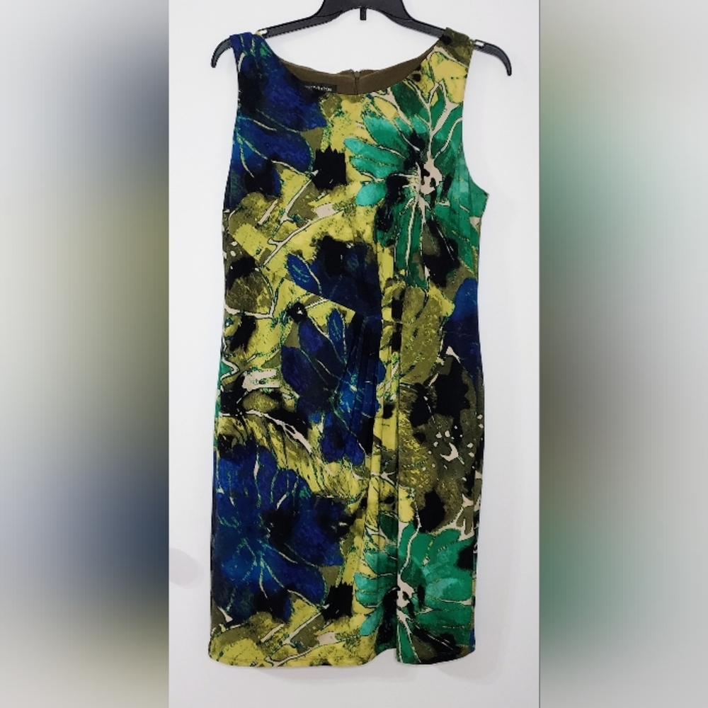 Jones New York Jersey Knit Shift Dress, Size 16